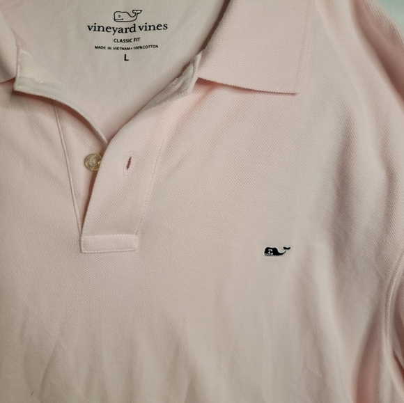 Like New Vineyard Vines  Pastel Pink Polo - Picture 5 of 7
